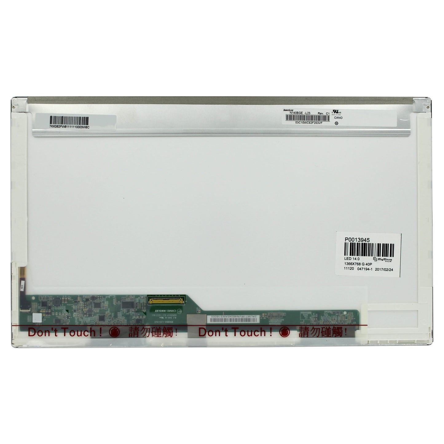 OEM 14,0 -Zoll -LCD -Bildschirm 1366x768 Gloss 40Pin