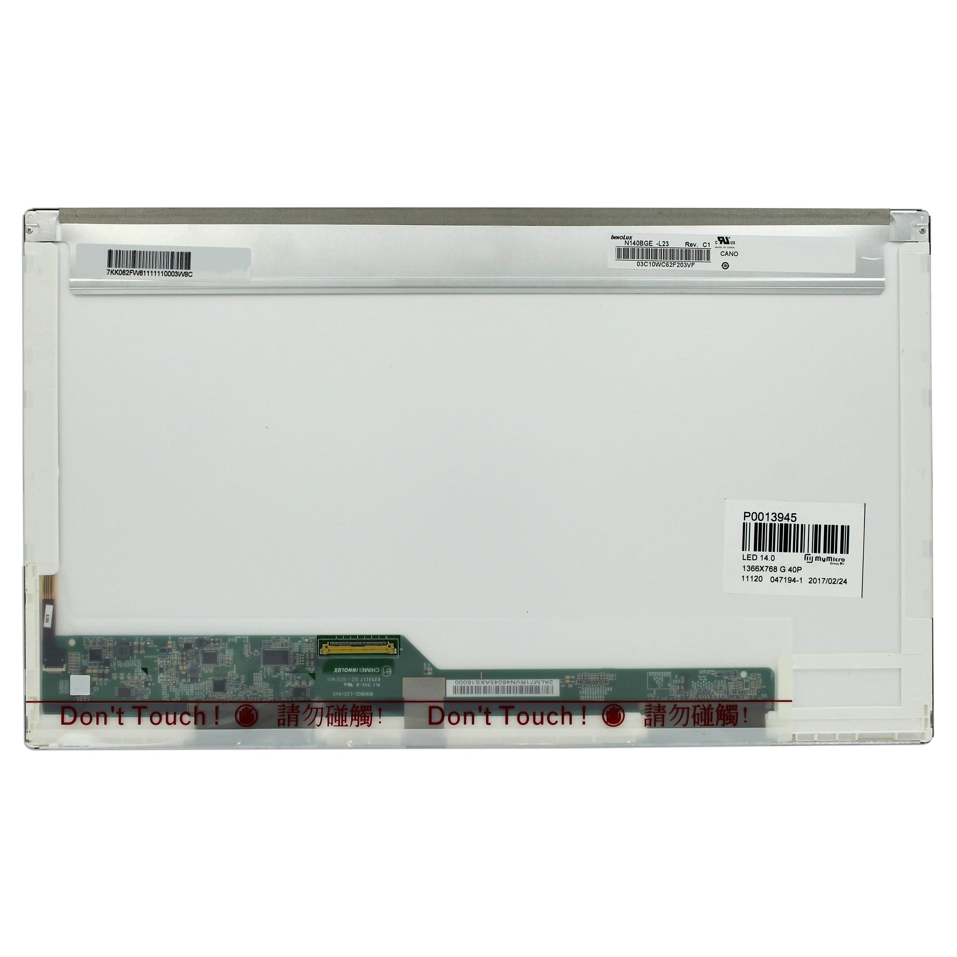 OEM 14,0 -Zoll -LCD -Bildschirm 1366x768 Gloss 40Pin