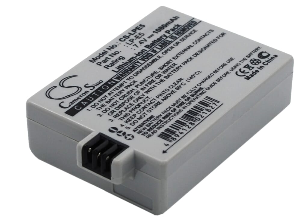 Blu-basic Digitalkamera Batterie 7,4 V 1080mah Li-Ion für Kanon
