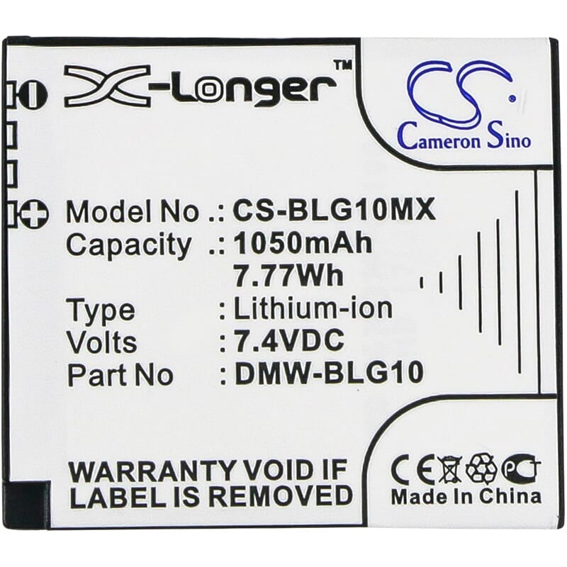 Ersatz Digitalkamera Batterie 7.4 V 1050mah Li-Ion für Panasonic