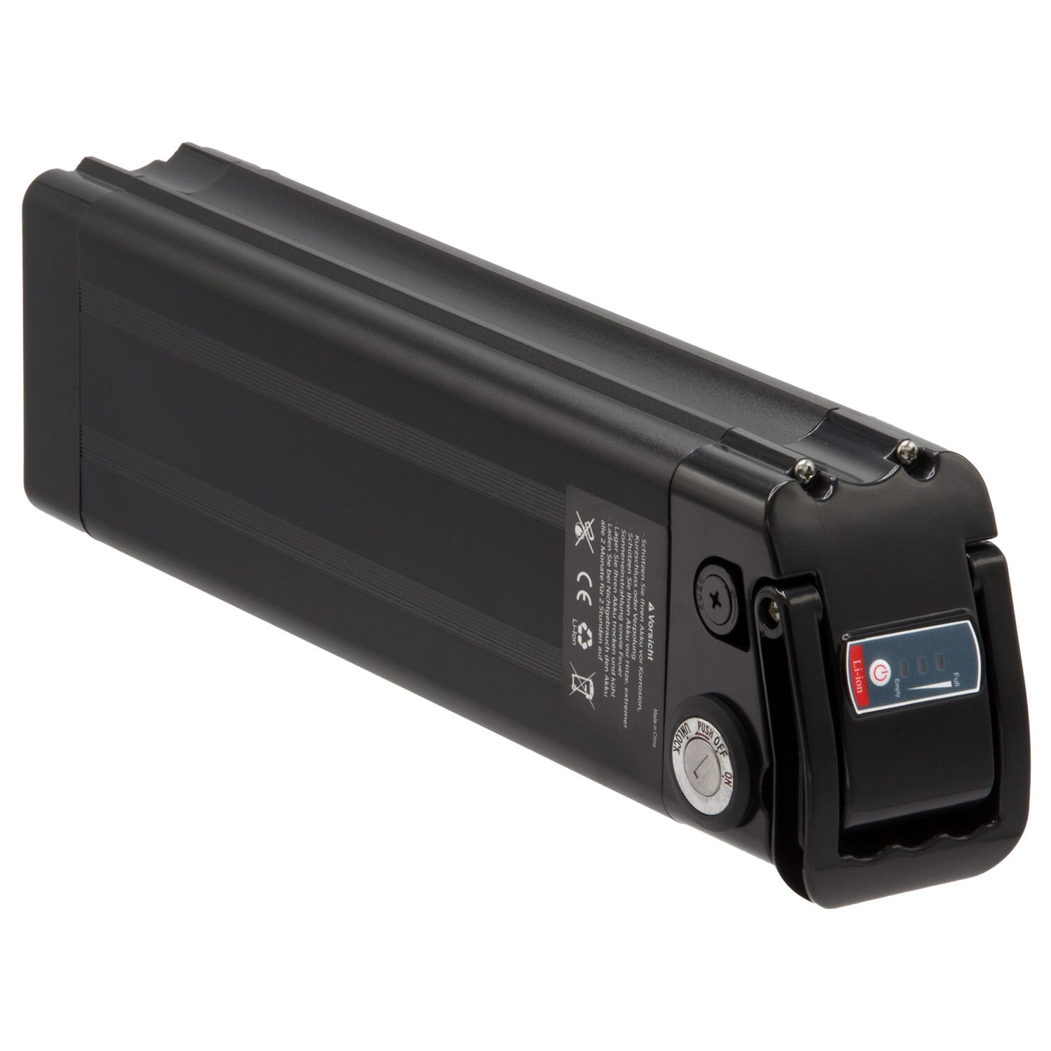 Ersatzfahrradbatterie 36 37 V 14,5AH Silberfisch (schwarz)