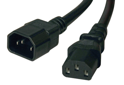 Private Marke IEC320 -C13 bis C14 Stream Exilit Cable 2 Meter - Schwarz