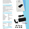 Yanec Universal Laptop Adapter 90W mit 8 Spitzen schwarz