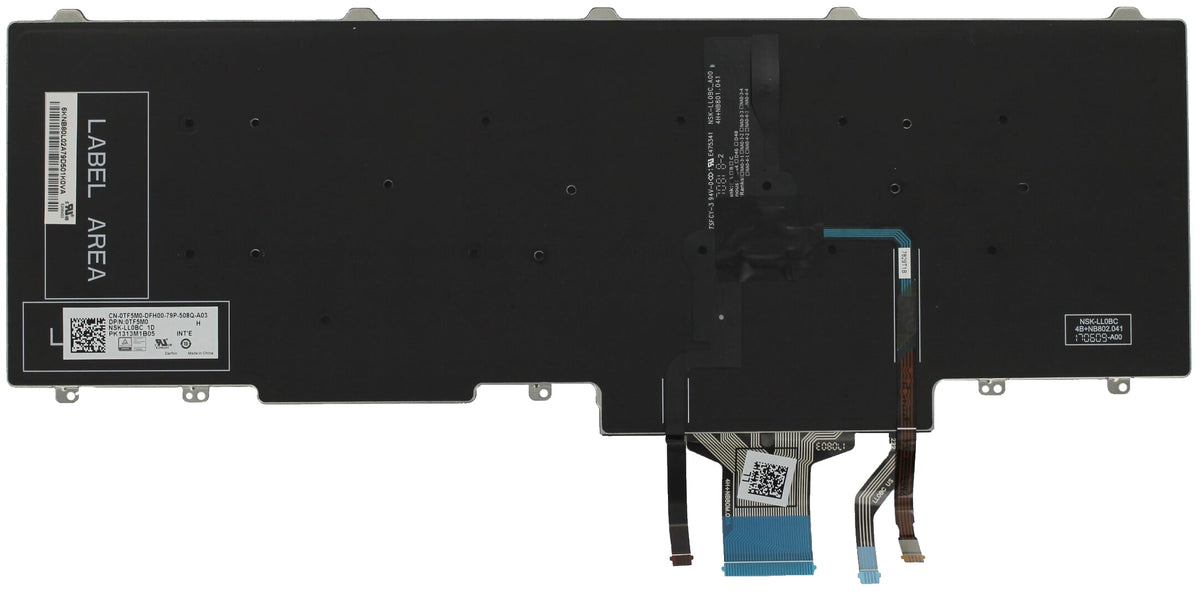 Dell Laptop -Tastatur QWERTY Us + Hintergrundbeleuchtung