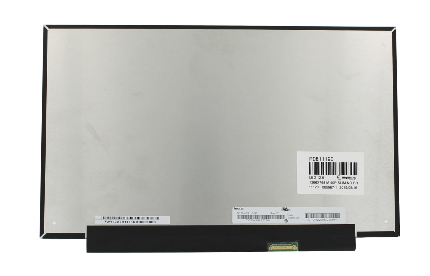 OEM 12,5 -Zoll -LCD -Bildschirm 1920x1080 Mat 30pin EDP, IPS