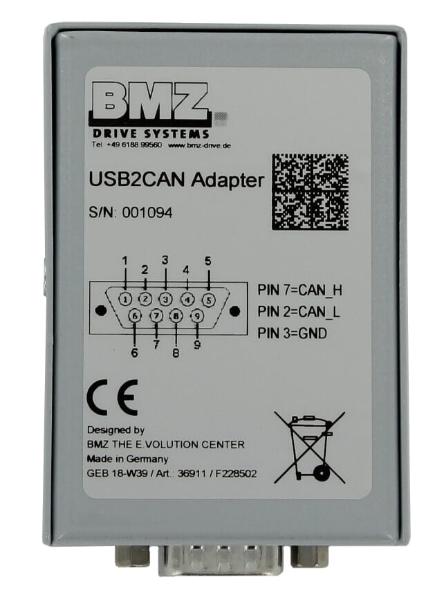 BMZ USB2CAN -Adapter -Brose -Adapter + Kabel
