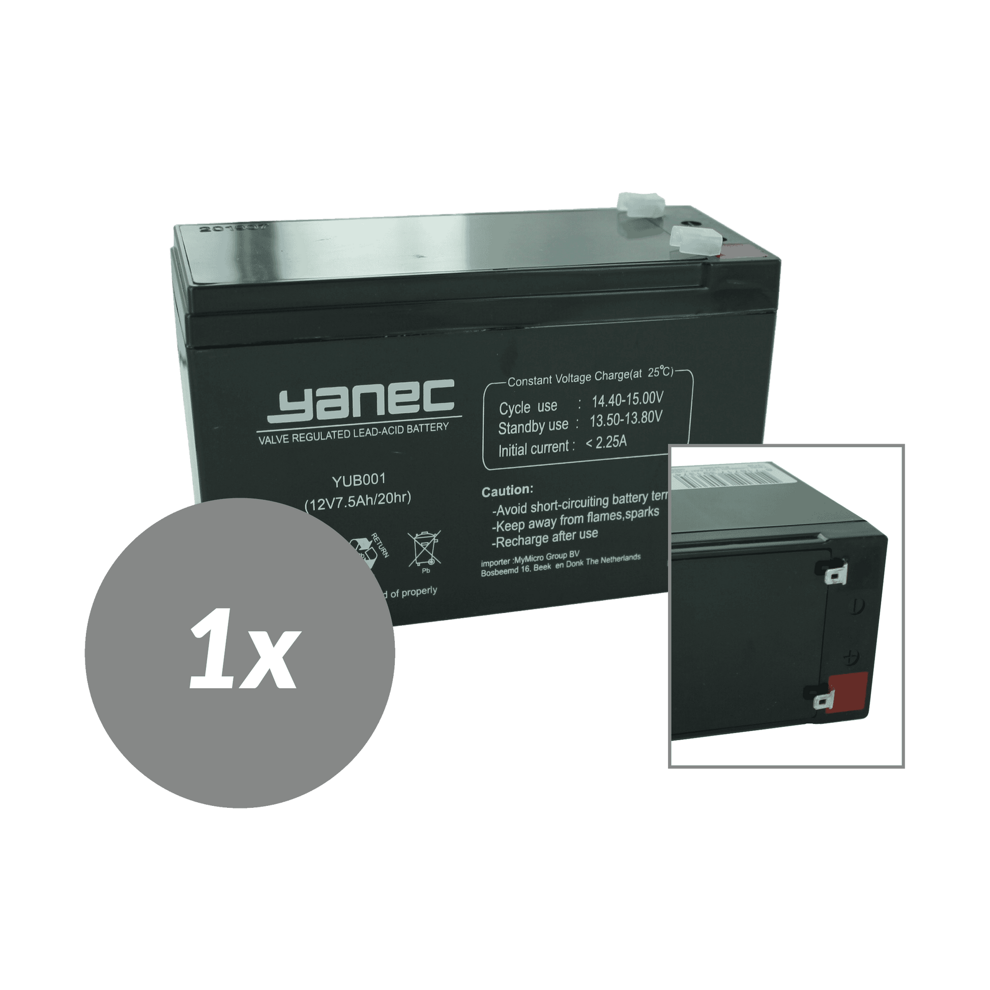 Yanec UPS -Batterieersatz RBC2 (exkl. Kabel)