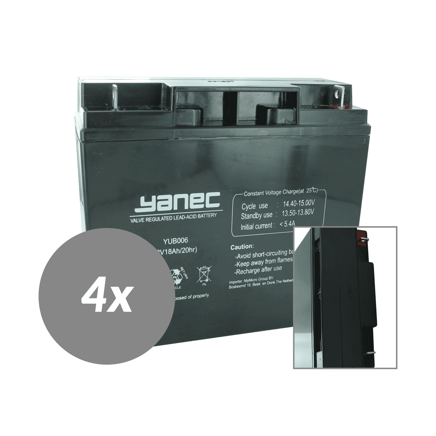 Yanec UPS -Batterieersatz RBC11 (exkl. Kabel)