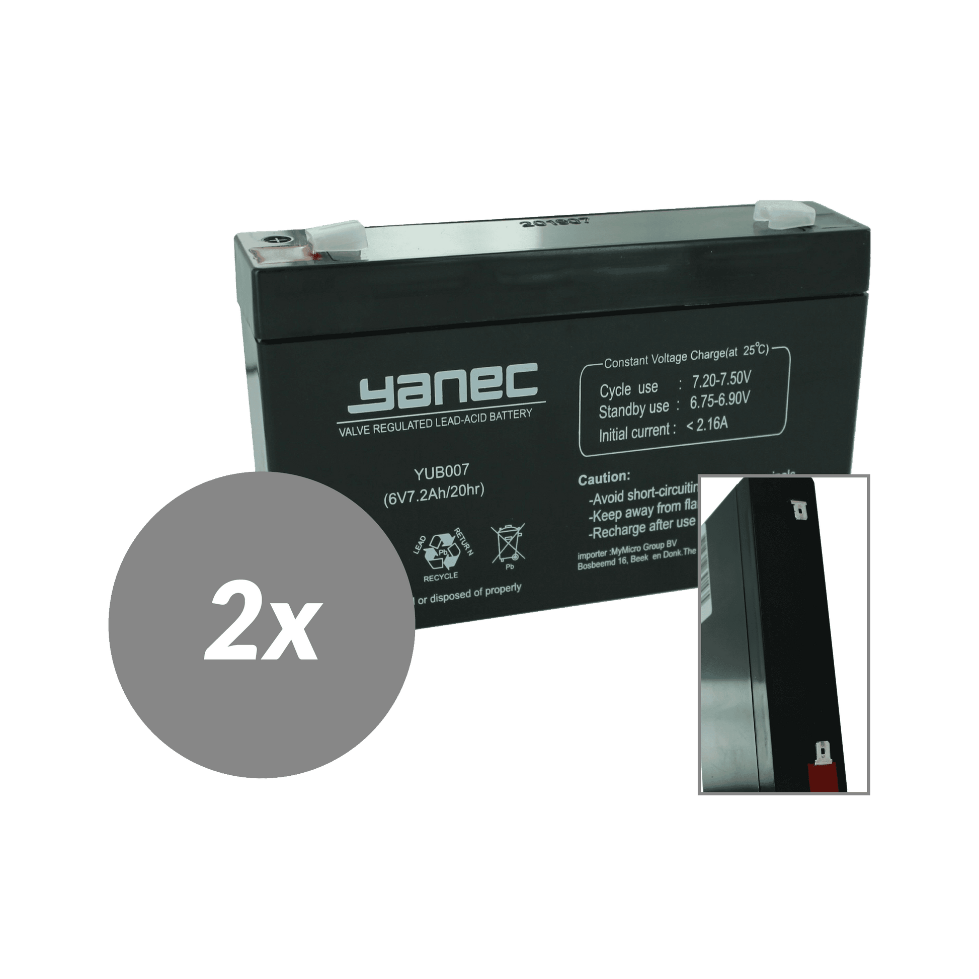 Yanec UPS Batterieersatz RBC18 (exkl. Kabel)