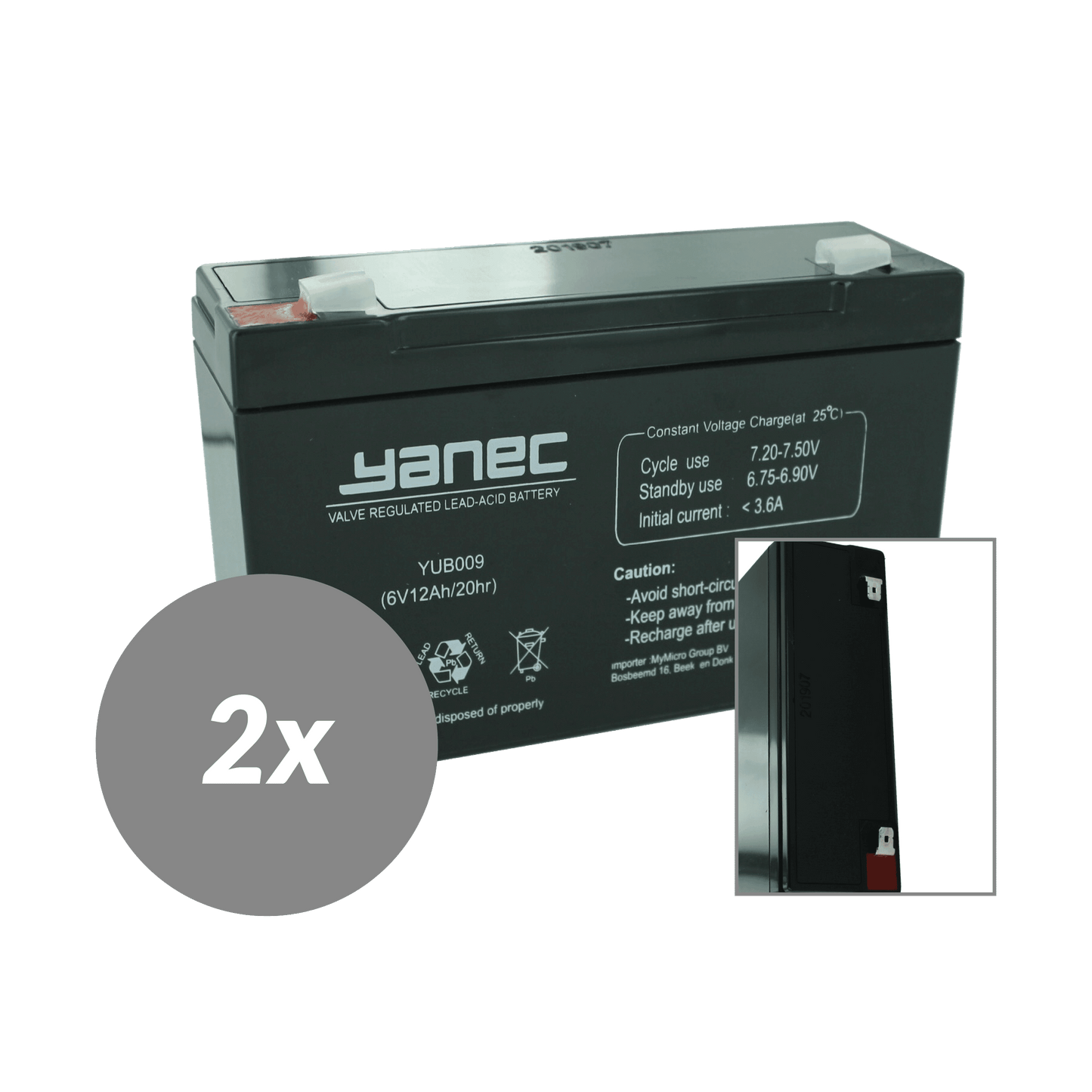 Yanec UPS -Batterieersatz RBC3 (exkl. Kabel)
