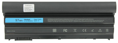 Yanec Laptop -Batterie verlängerte 7800mah 87WH