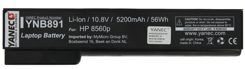 Yanec Laptop -Batterie 5200mah