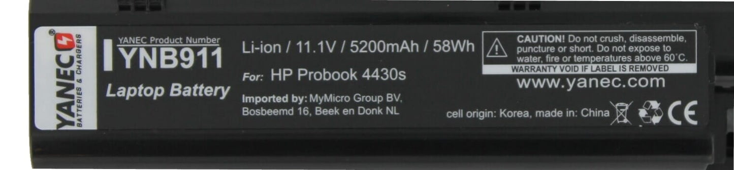 Yanec Laptop -Batterie 5200mah