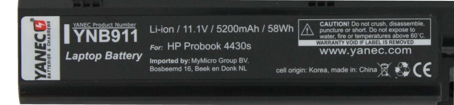 Yanec Laptop -Batterie 5200mah