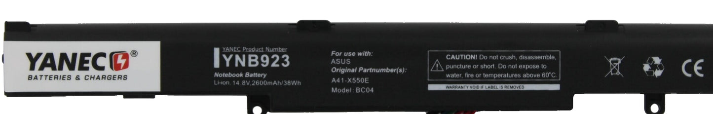 Yanec Laptop -Batterie 2600mah