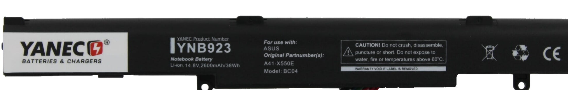 Yanec Laptop -Batterie 2600mah