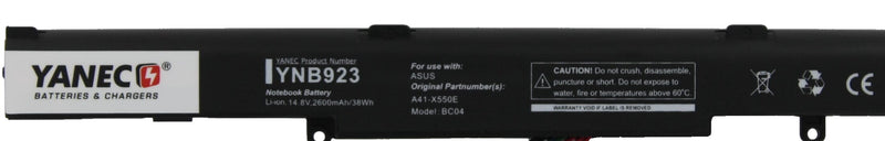 Yanec Laptop -Batterie 2600mah