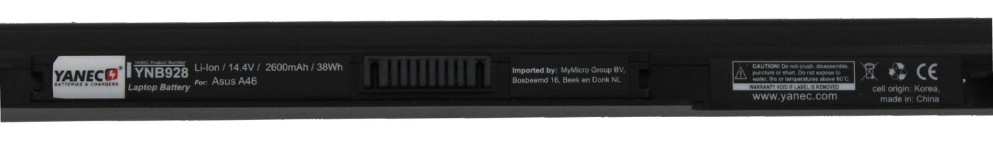 Yanec Laptop -Batterie 2600mah