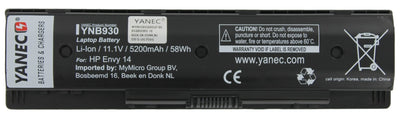 Yanec Laptop -Batterie 5200mah