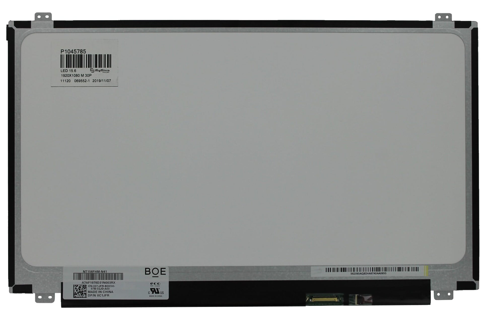 OEM 15,6 -Zoll -LCD -Bildschirm 1920x1080 MAT 30pin EDP