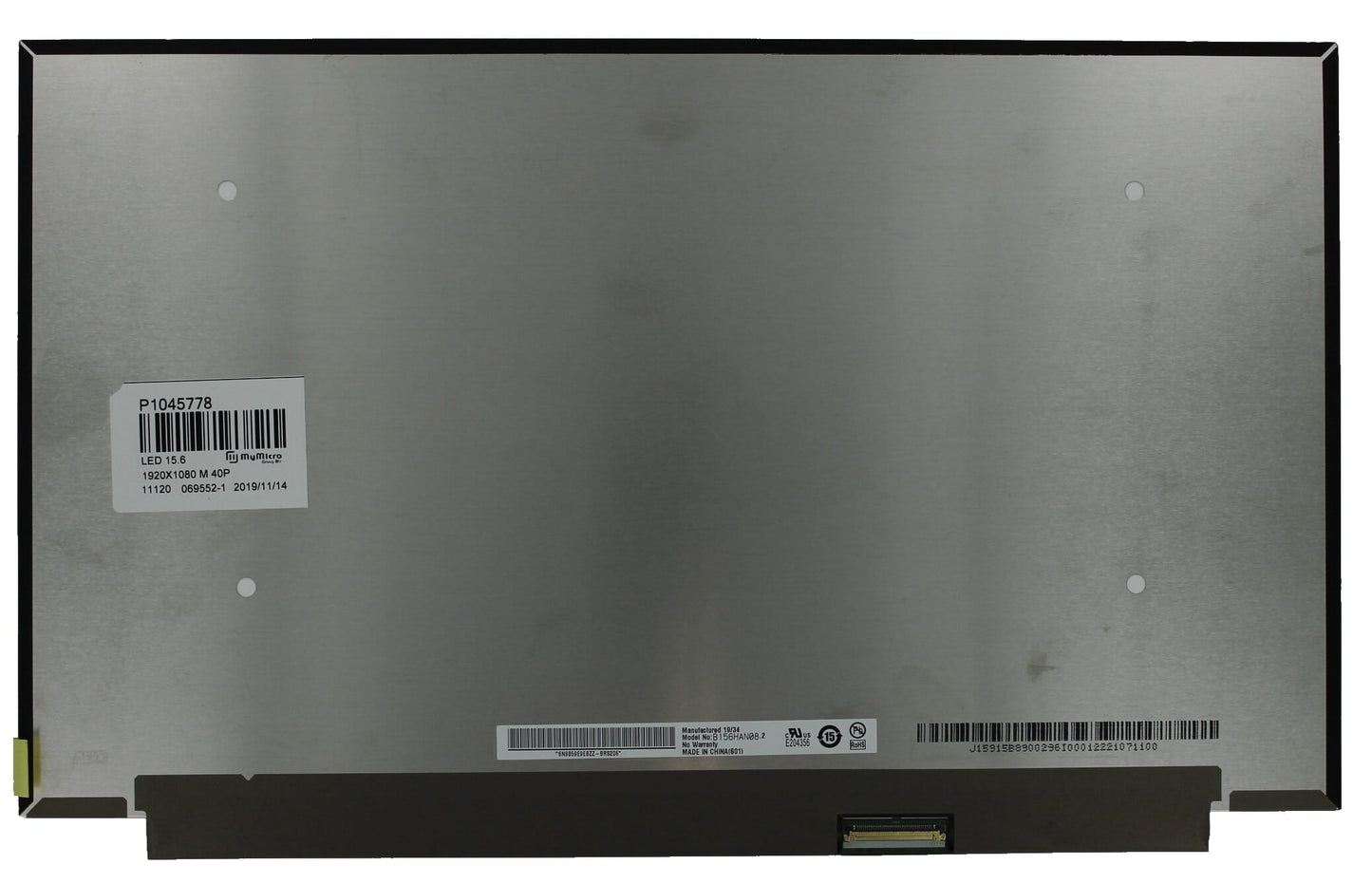 OEM 15,6 Zoll LCD -Bildschirm 1920x1080 Mat 40Pin, IPS, 144Hz
