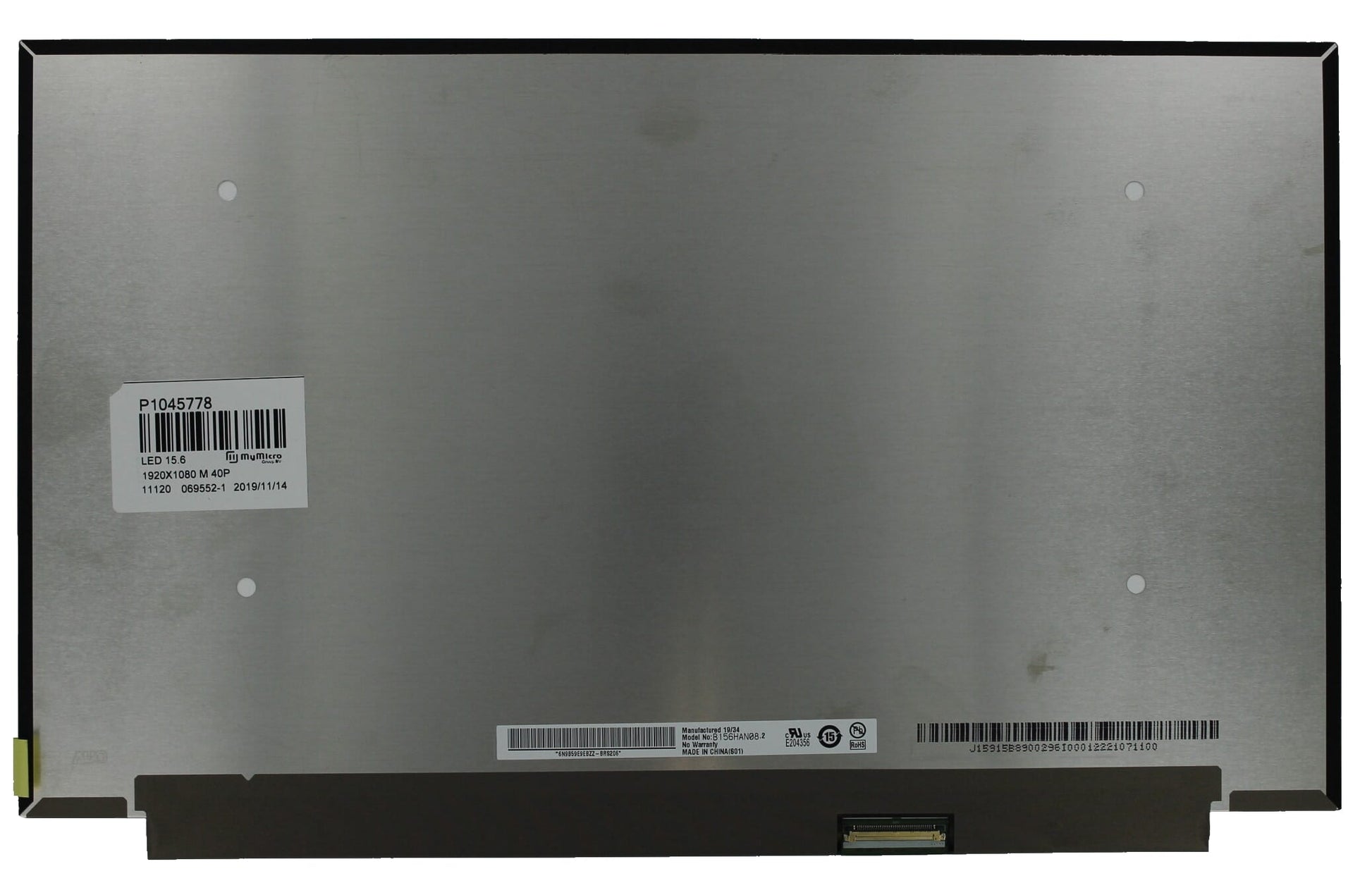 OEM 15,6 Zoll LCD -Bildschirm 1920x1080 Mat 40Pin, IPS, 144Hz