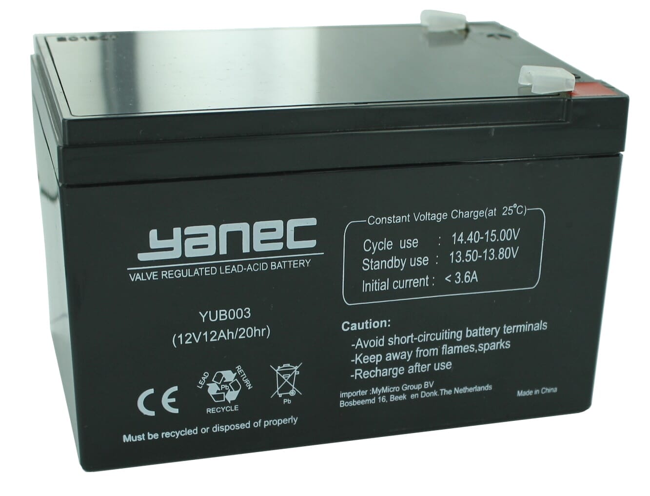 Yanec UPS -Batterieersatz RBC4 (exkl. Kabel)