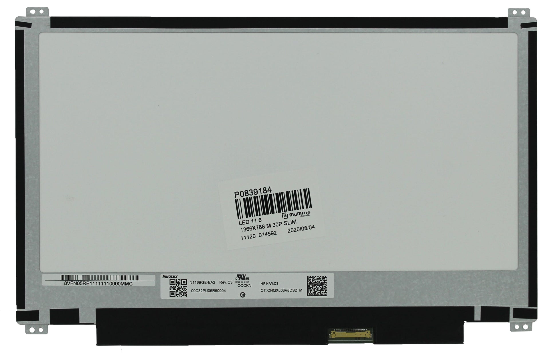 OEM 11,6 -Zoll -LCD -Bildschirm 1366x768 MAT 30pin EDP