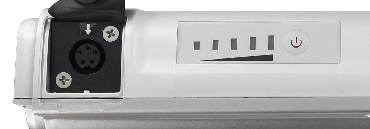 E-Motion E-500 Fahrradbatterie 36 V 14,5 Ah Silber
