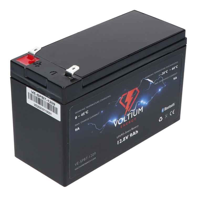 Voltium Energy LifePO4 Batterie 12,8 V 9AH Bluetooth