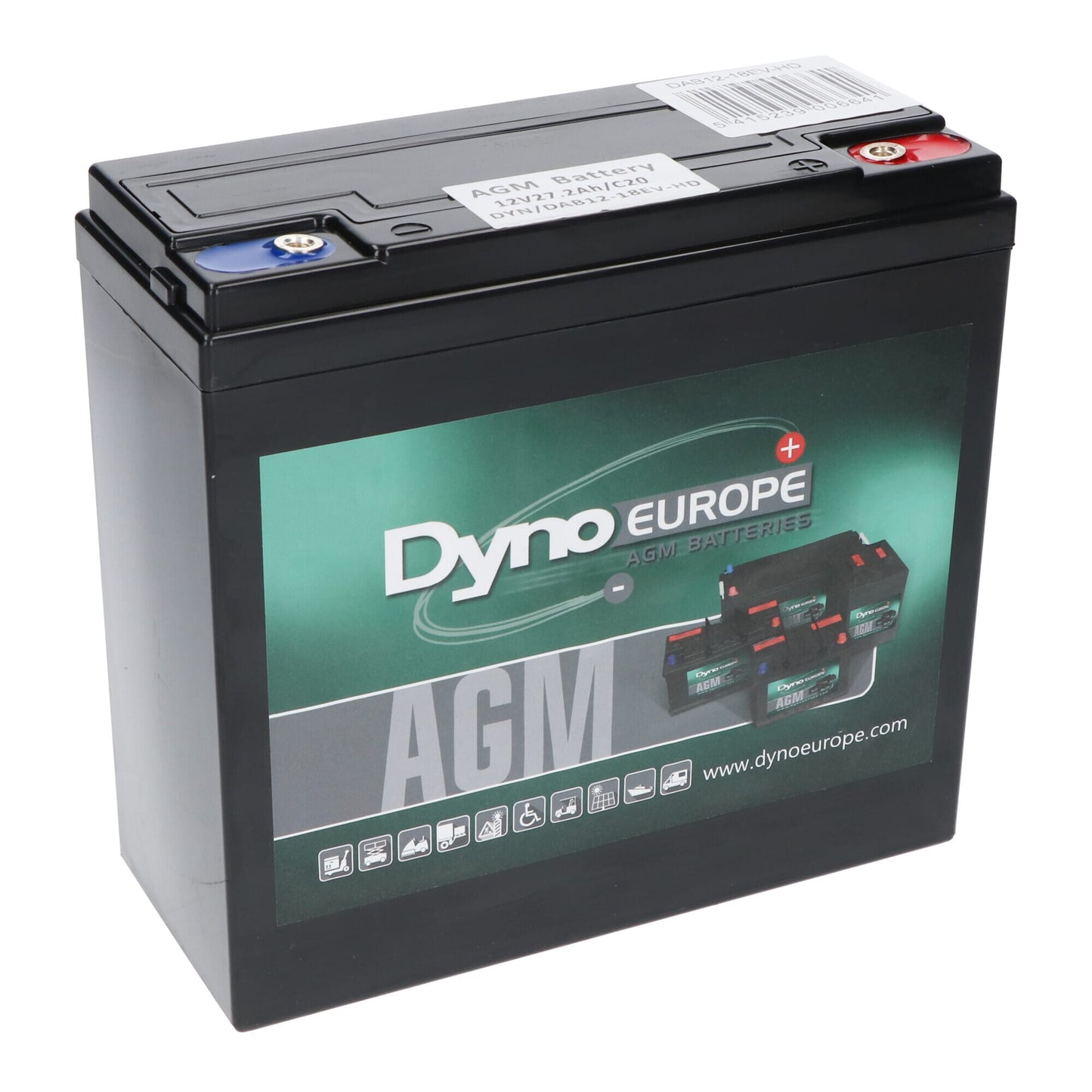 Dyno Europe Dyno Blei Batterie 12V 27,2AH