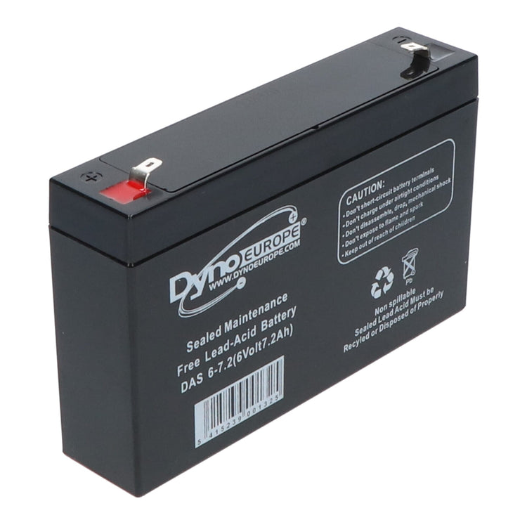 Dyno Europe Dyno Blei Batterie 6 V 7.2AH