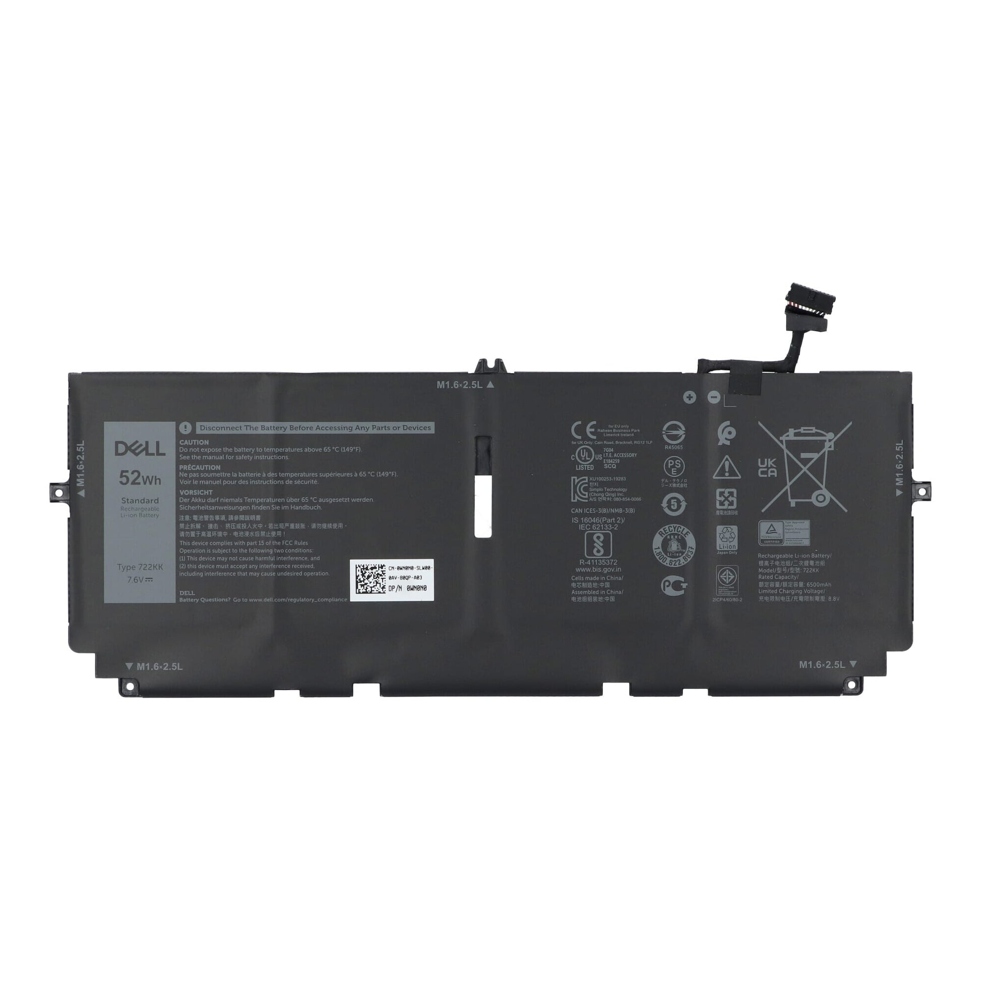 Dell -Laptop -Akku 6500 mAh