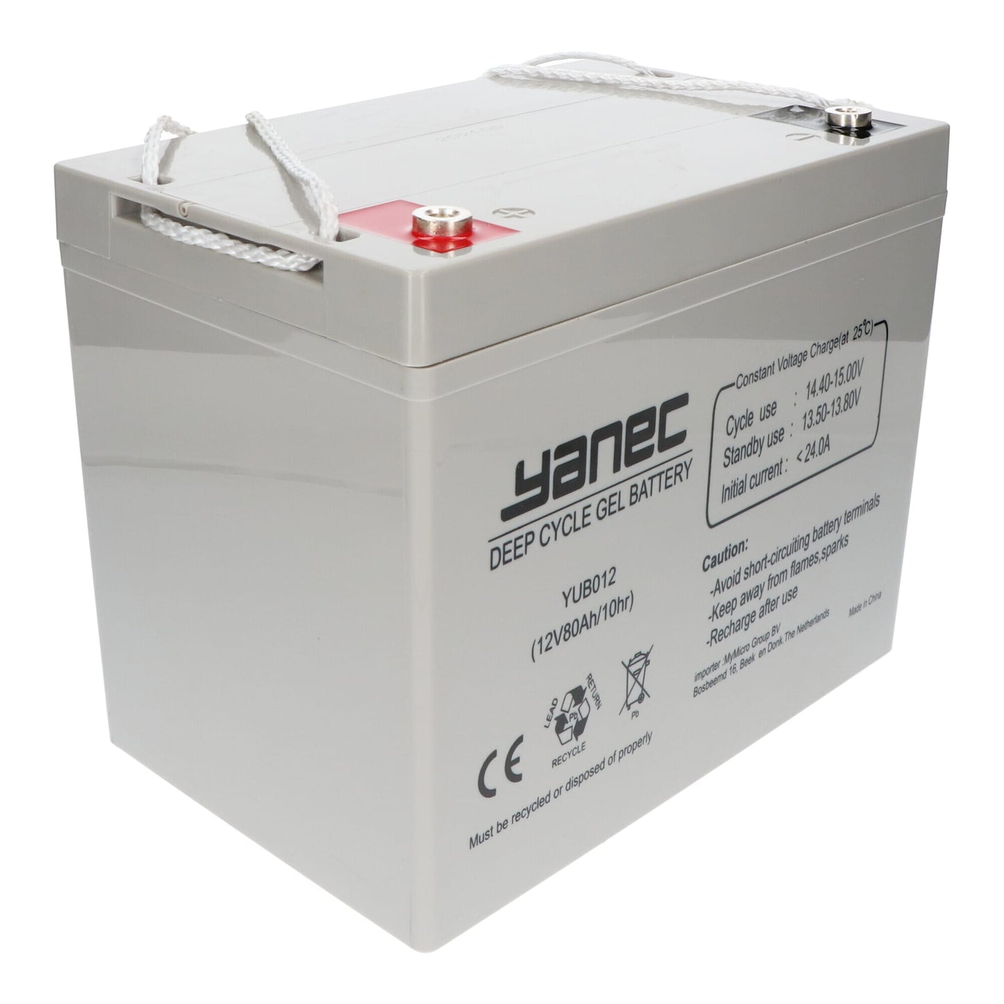Yanec -Gel -Batterie 12V 80AH