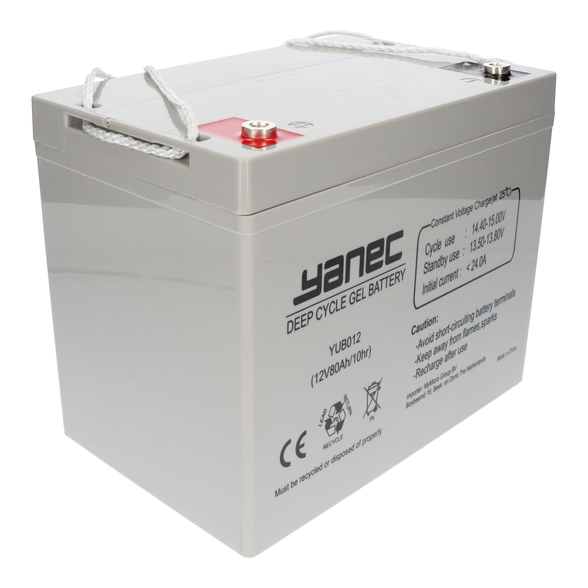 Yanec -Gel -Batterie 12V 80AH