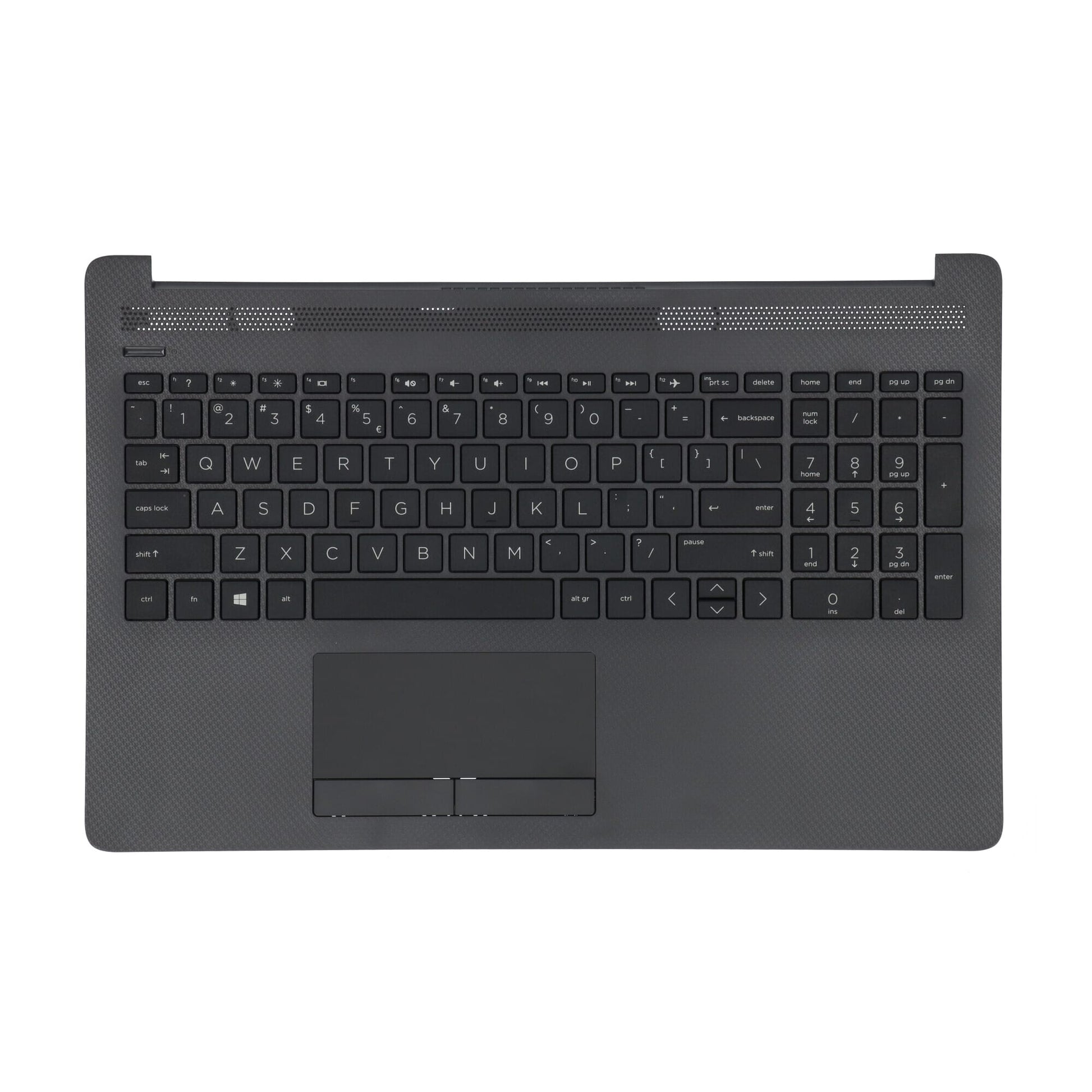 HP Laptop -Tastatur QWERTY Us + Top Cover Schwarz
