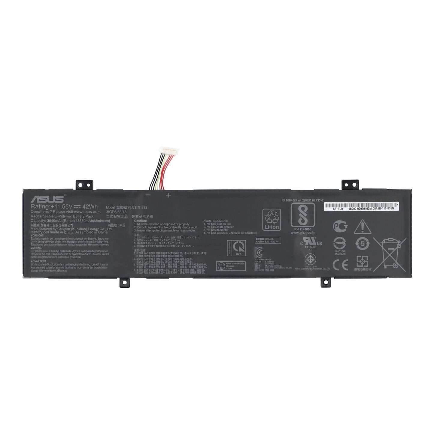 Asus Laptop Batterie 3550 mAh