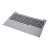 Lenovo Laptop Tastatur QWERTY Us + Top Cover Silber