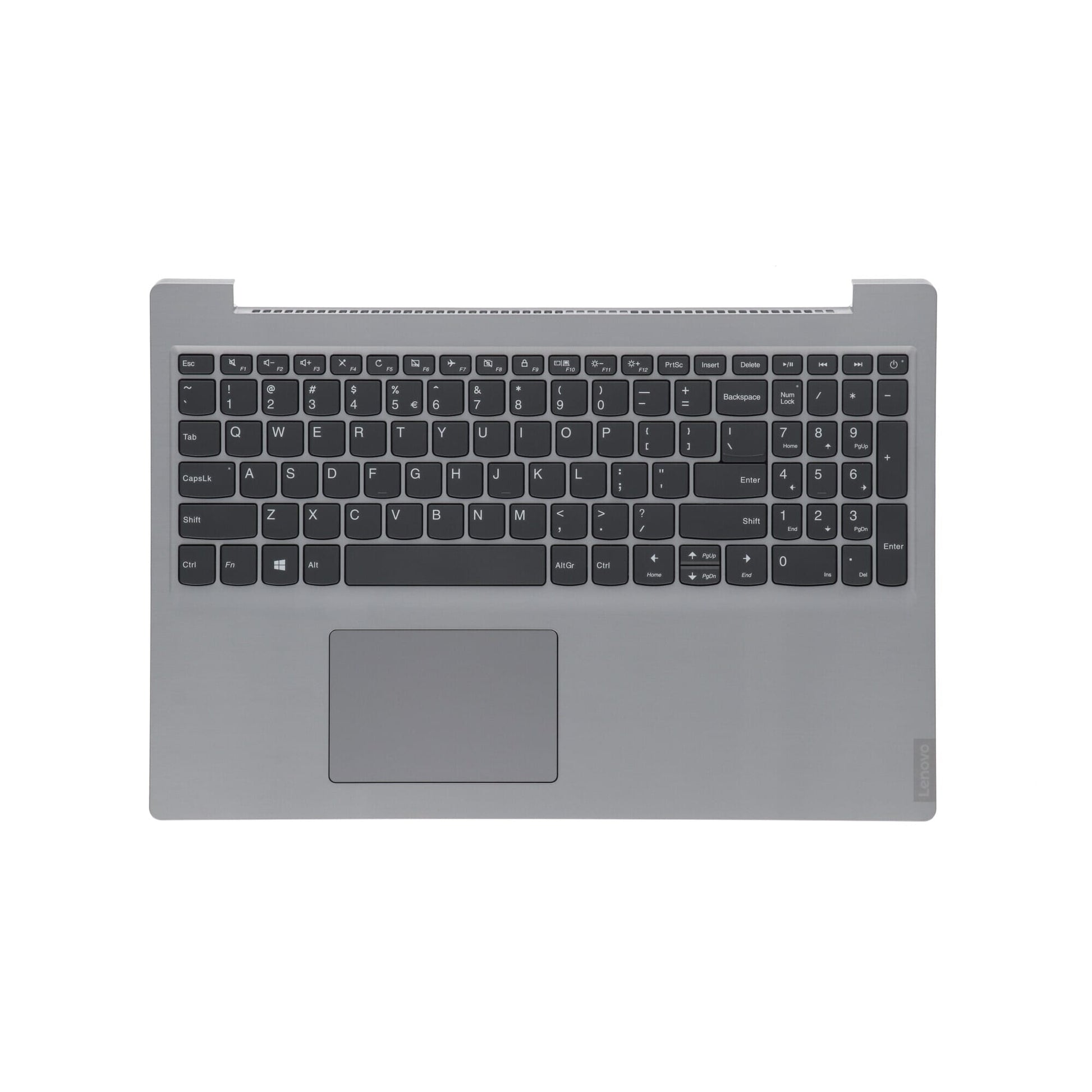 Lenovo Laptop Tastatur QWERTY Us + Top Cover Silber