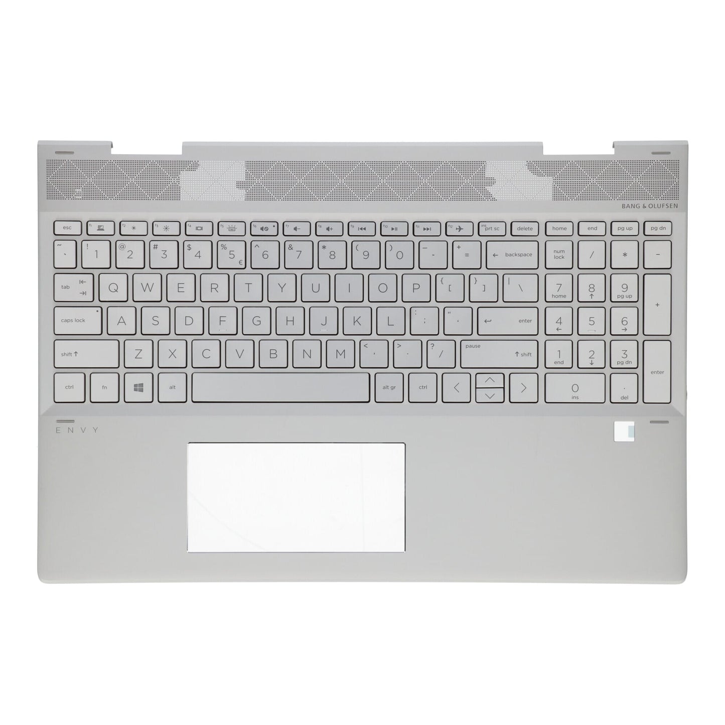 HP Laptop -Tastatur QWERTY Us + Top Cover Silber