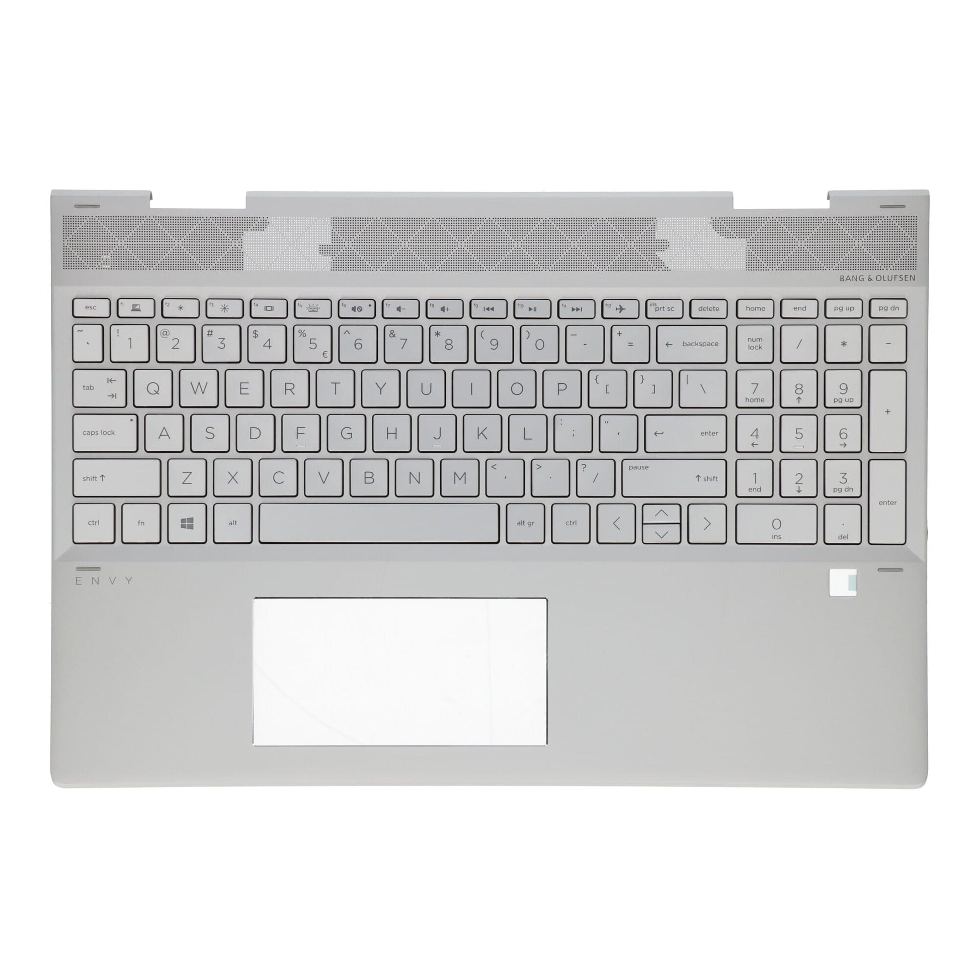 HP Laptop -Tastatur QWERTY Us + Top Cover Silber