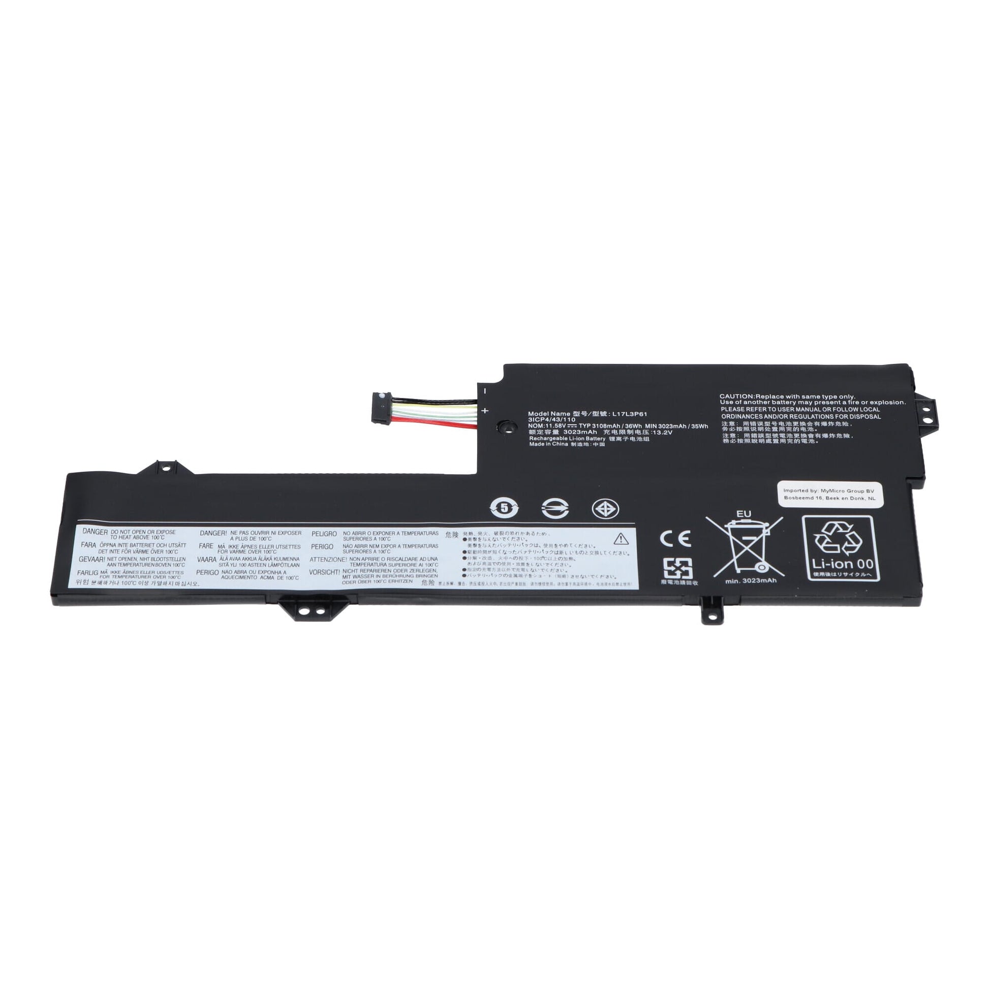 Ersatz -Laptop -Akku 3108 mAh