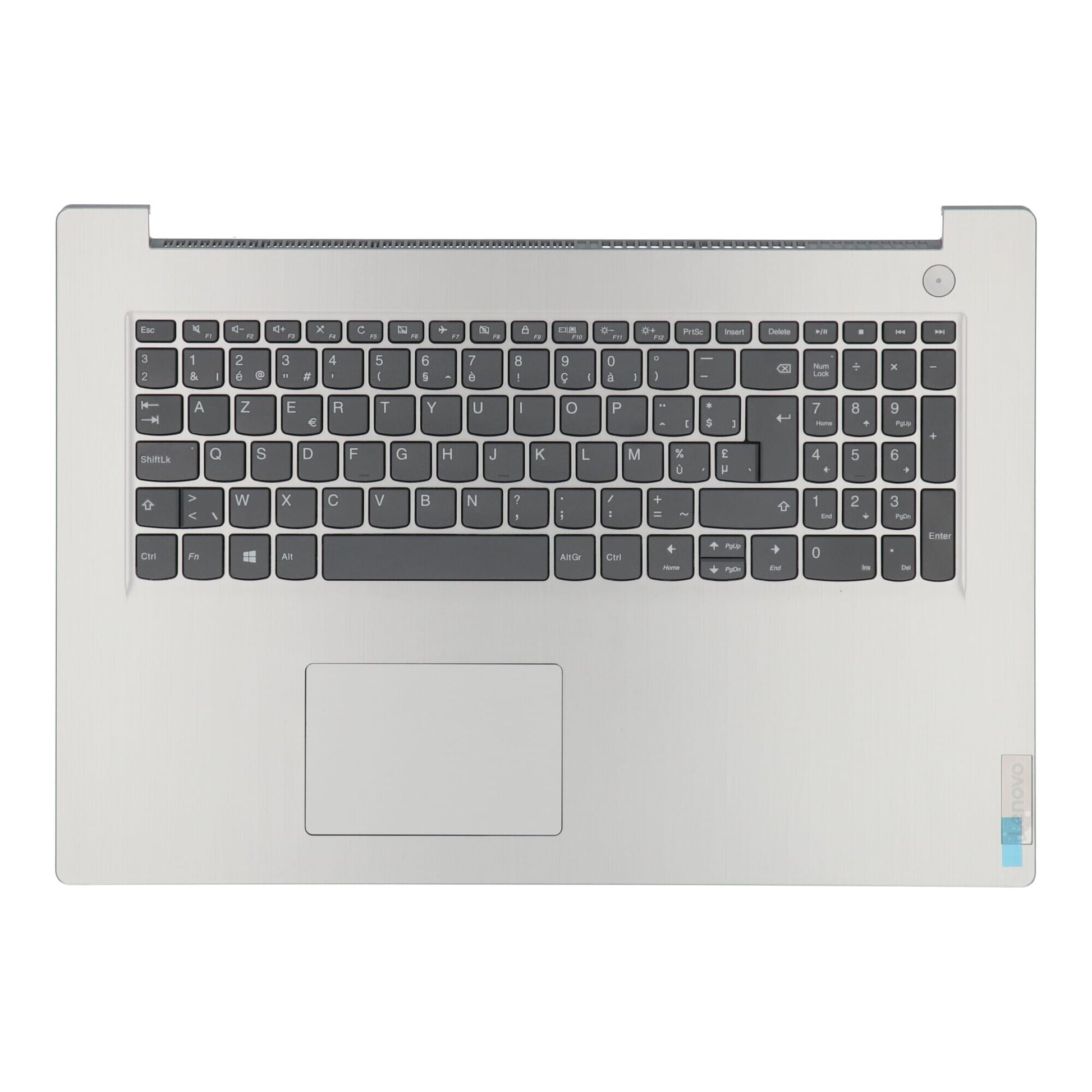 Lenovo Laptop -Tastatur Aery sein + obere Deckung grau