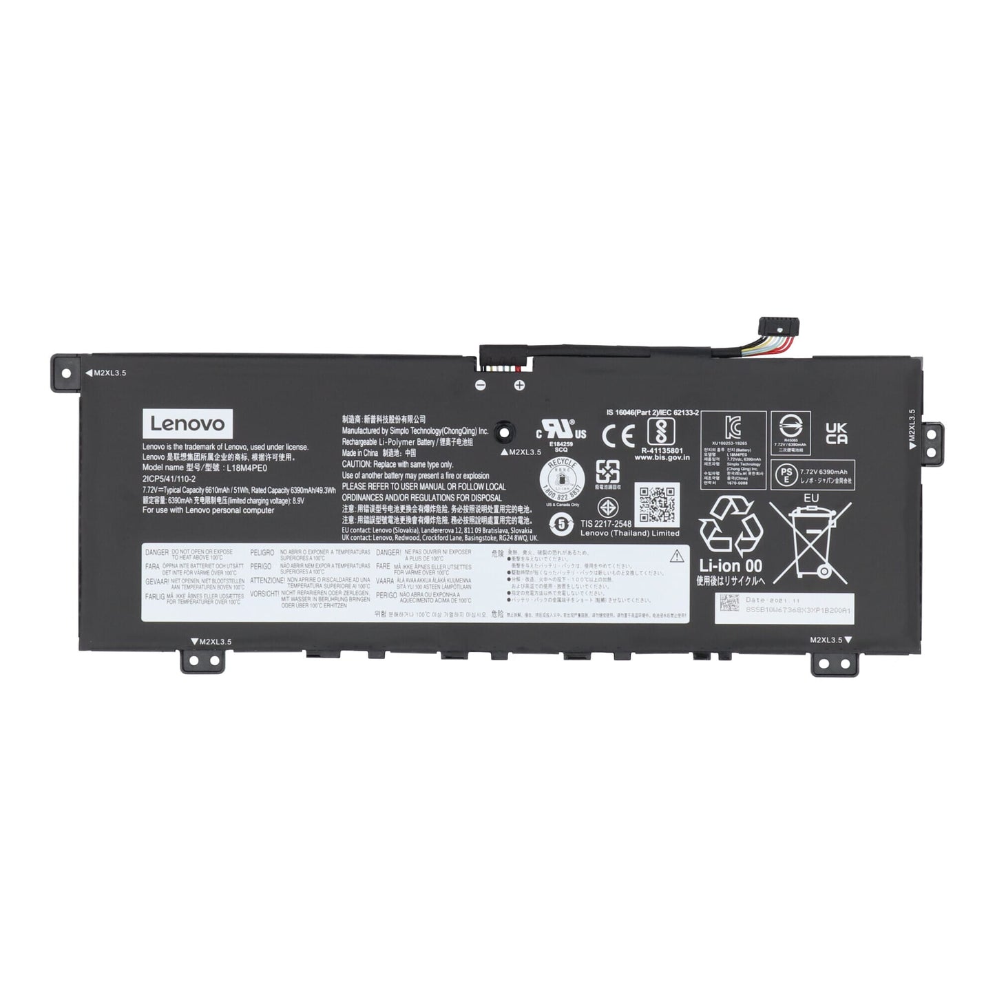 Lenovo Laptop Batterie 6390 mAh