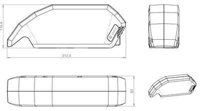 E-Bike Vision Powerpack 720WH Rahmen E-Bike Vision