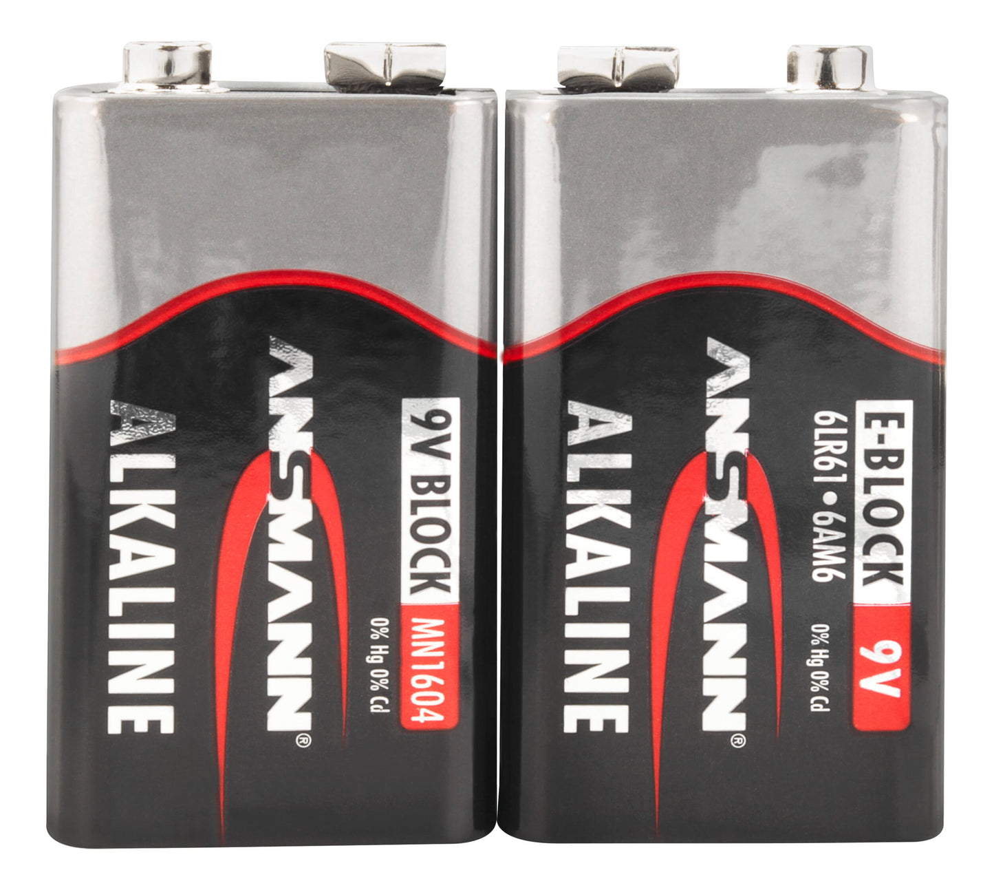 Ansmann Alkaline Batterie 9 Volt E Block 6LR61 2 PCs. Schwindung