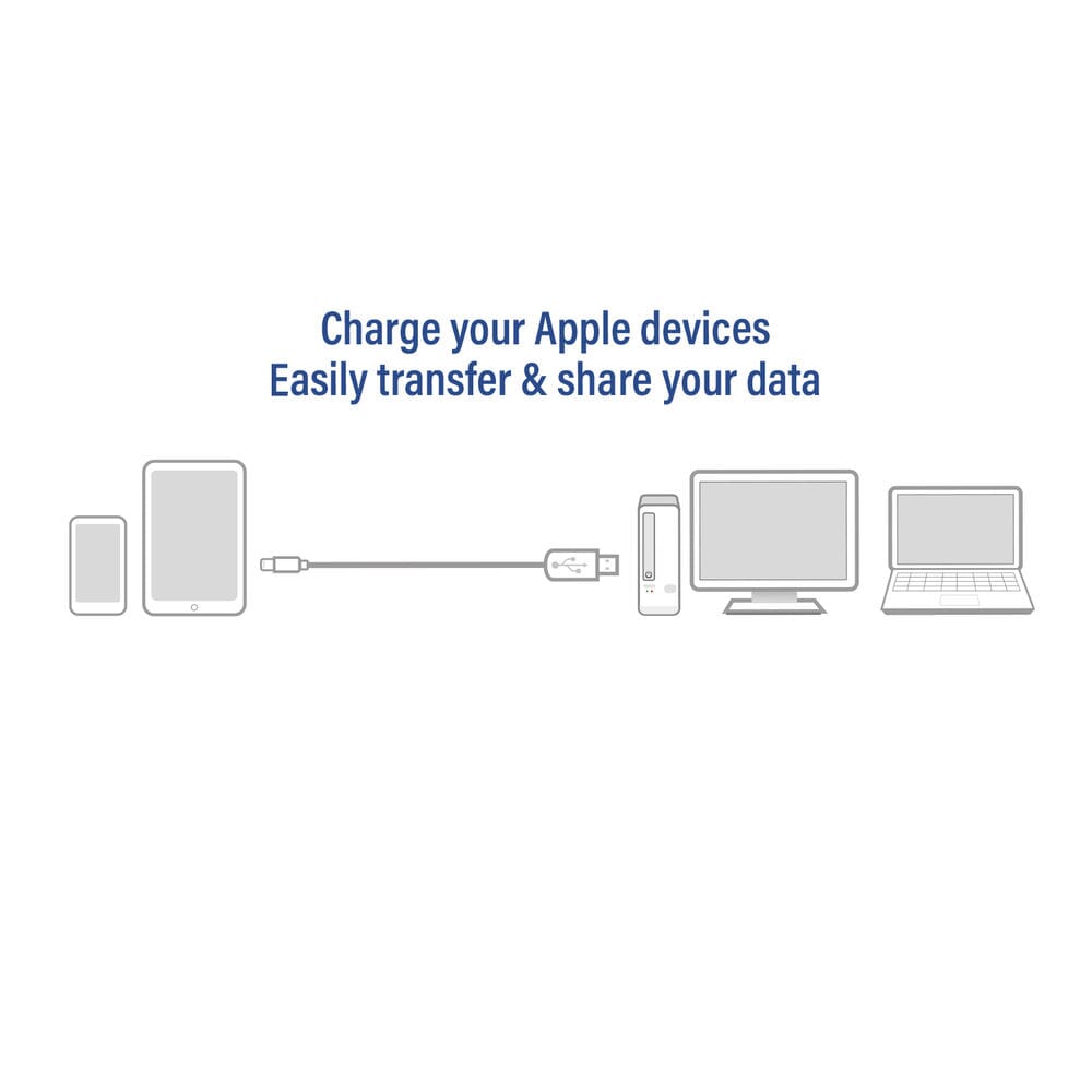 ACT USB A bis Lightning Last Data Cable 2m MFI zertifiziert