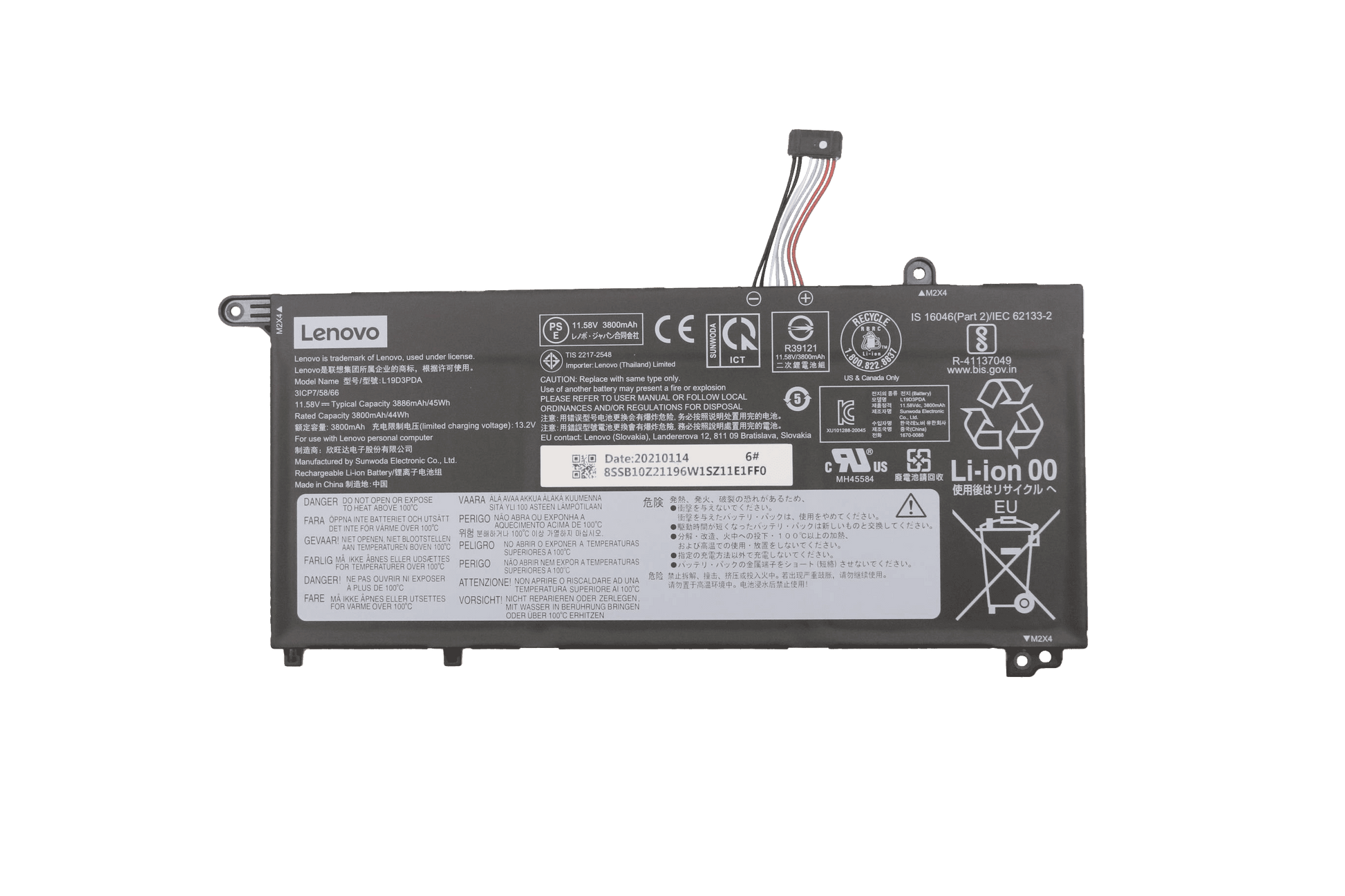 Lenovo Laptop -Batterie 3890mah