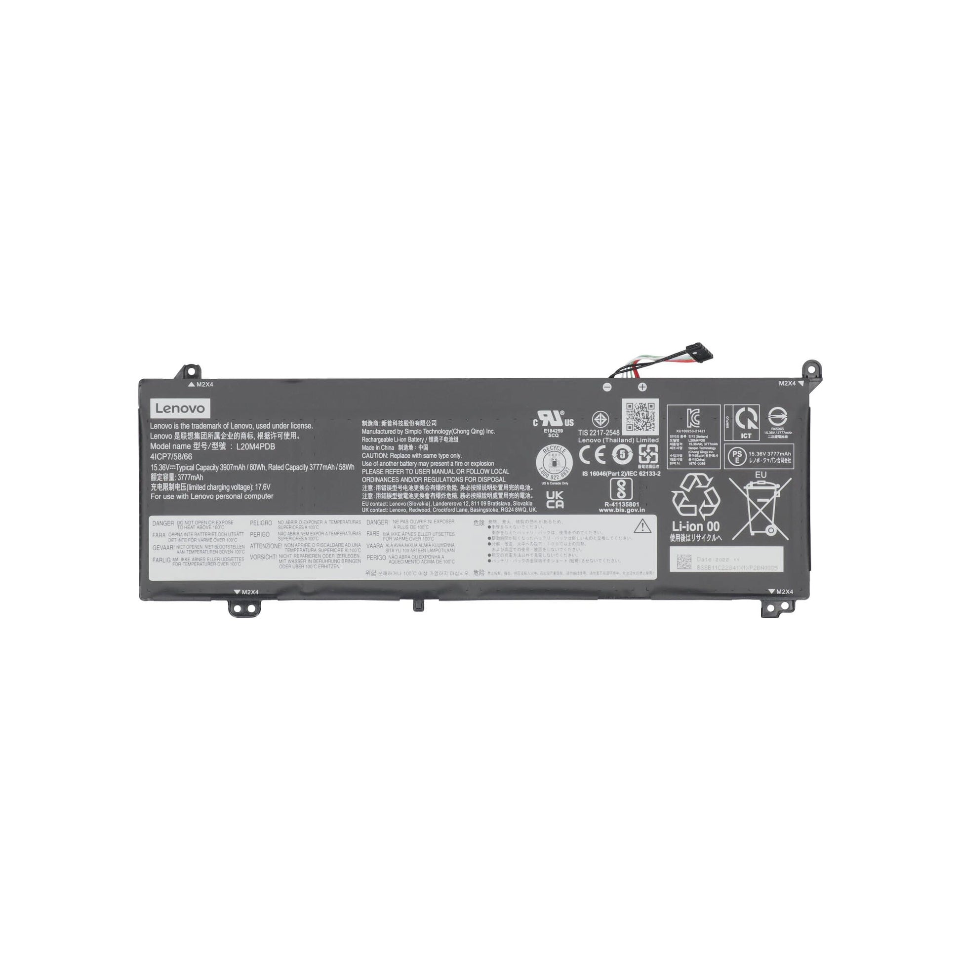 Lenovo -Laptop -Akku 3770 mAh