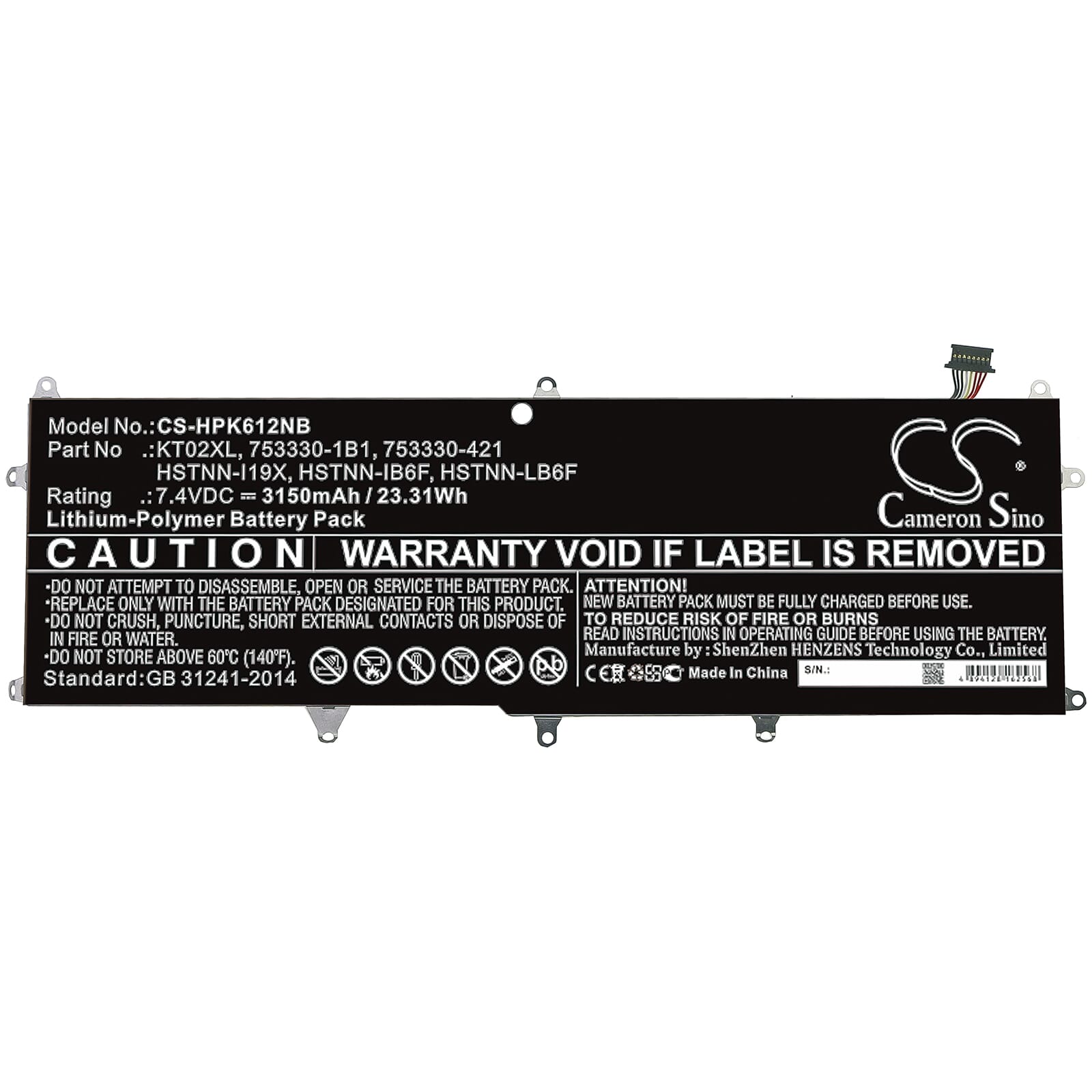 Laptop -Akku (Tastatur) 3150mah
